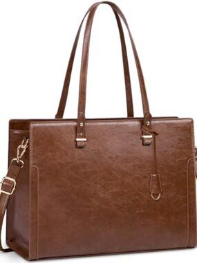 🆕 Vintage Laptop Bag for Women 15.6 Inch Professional Work Tote Bag Waterproof